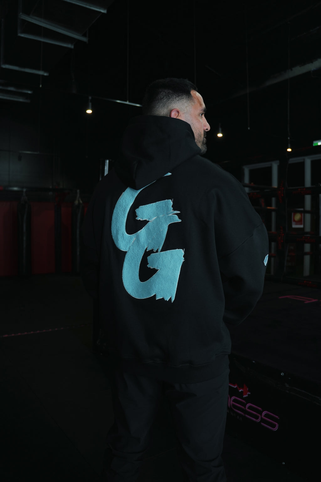 GYMGEMS Oversized Hoodie - Premium Cotton Fleece Lined Unisex Hoodie - C I R J O I