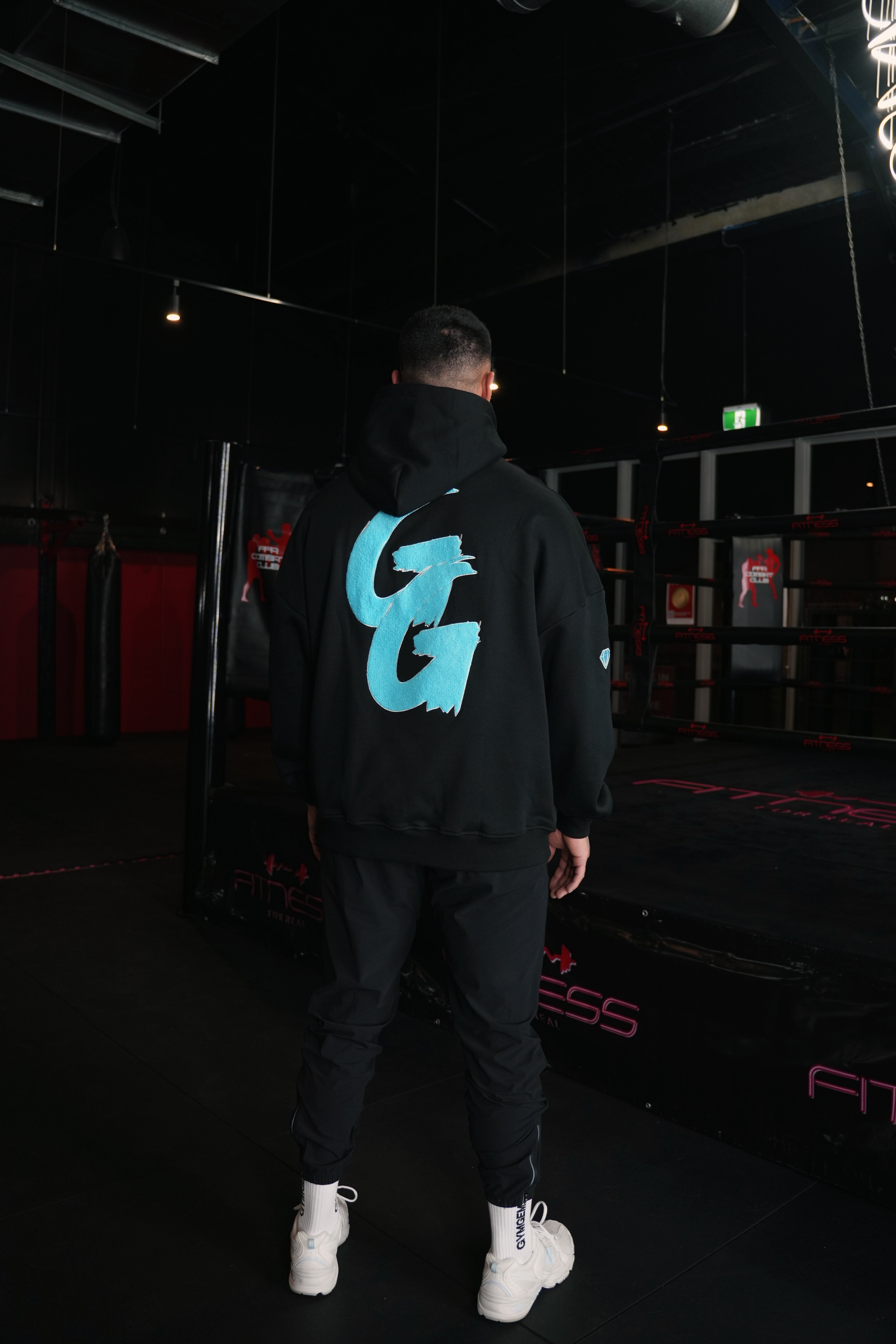 GYMGEMS Oversized Hoodie - Premium Cotton Fleece Lined Unisex Hoodie - C I R J O I