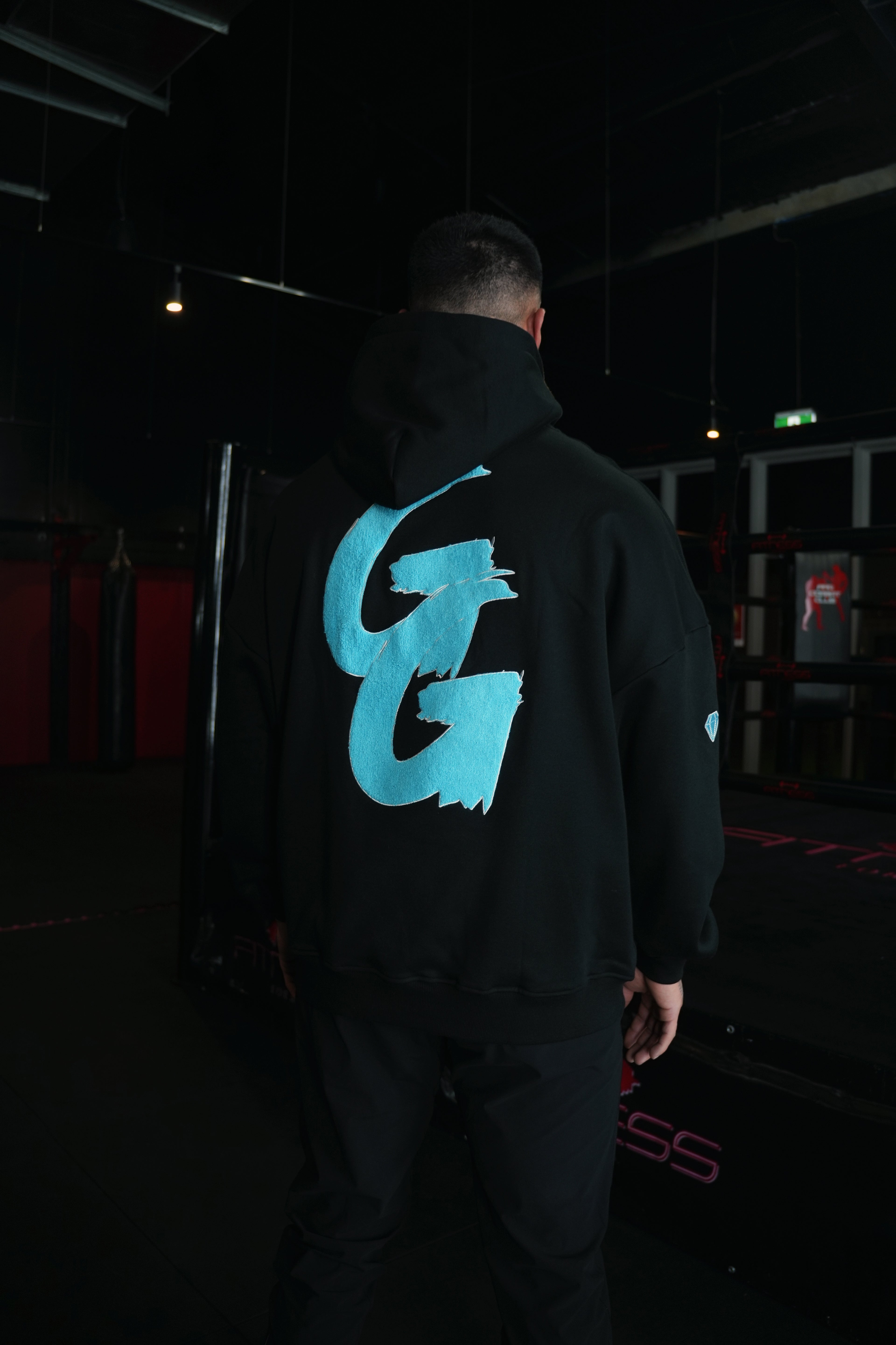 GYMGEMS Oversized Hoodie - Premium Cotton Fleece Lined Unisex Hoodie - C I R J O I