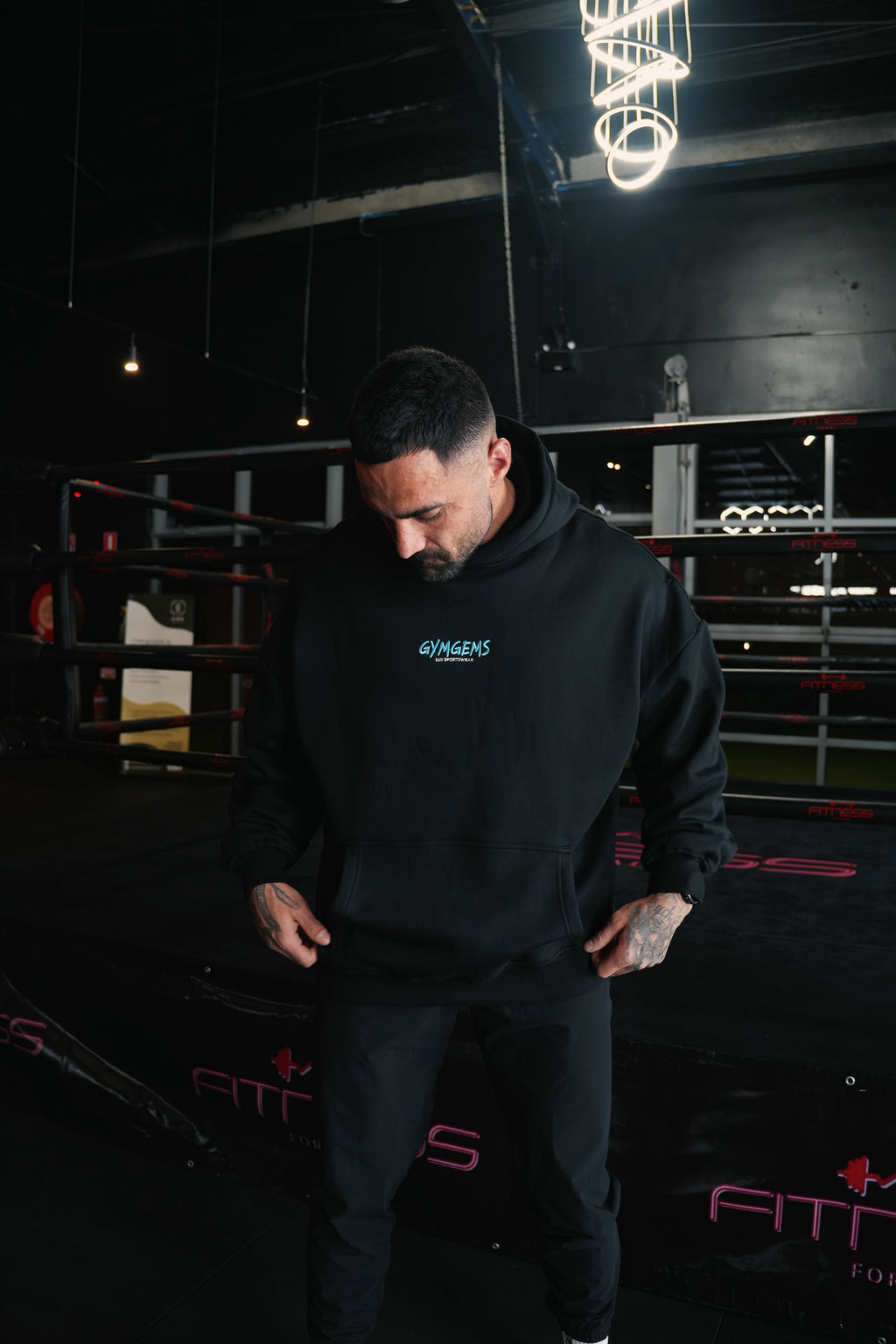 GYMGEMS Oversized Hoodie - Premium Cotton Fleece Lined Unisex Hoodie - C I R J O I