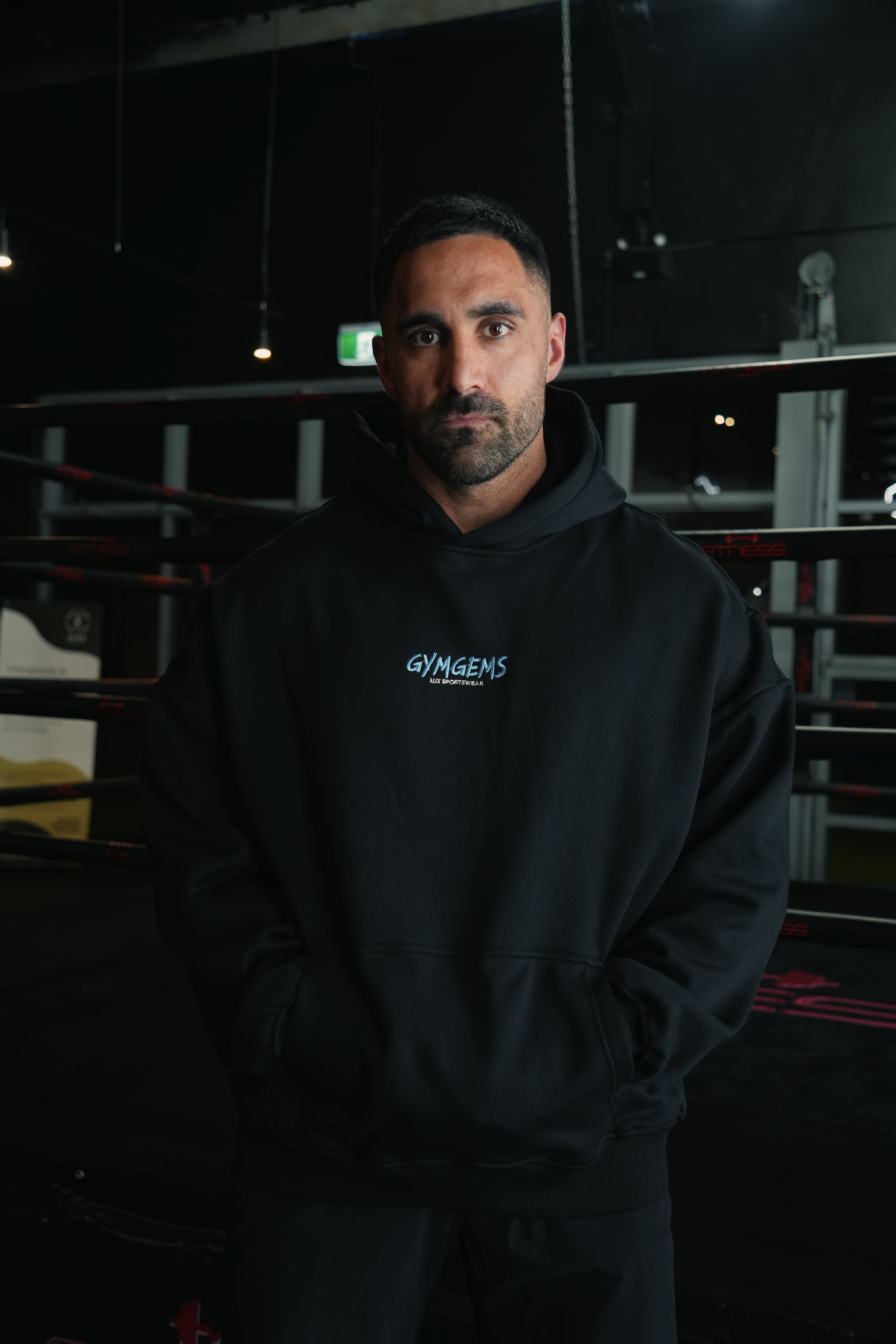 GYMGEMS Oversized Hoodie - Premium Cotton Fleece Lined Unisex Hoodie - C I R J O I