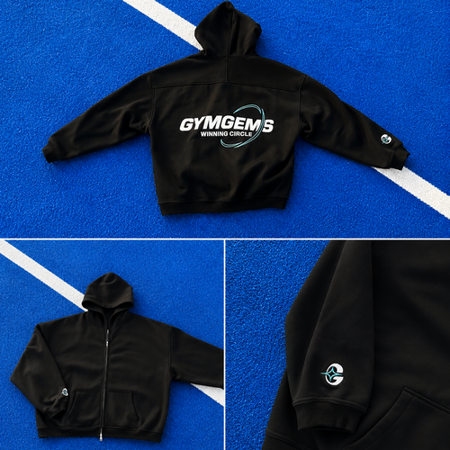 .WINNING CIRCLE ZIP UP HOODIE